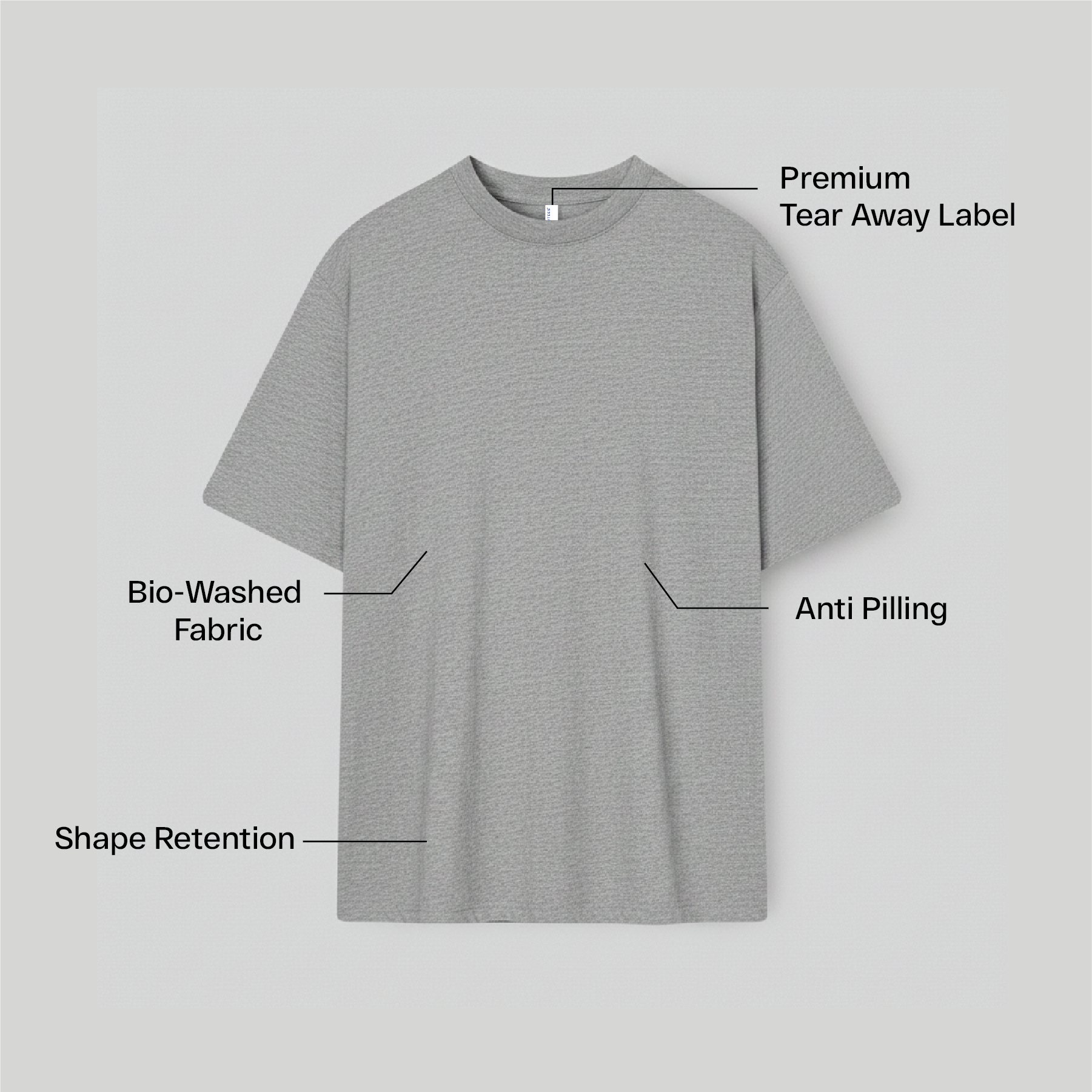 Heavy-Duty 100% Cotton Oversized T-Shirt