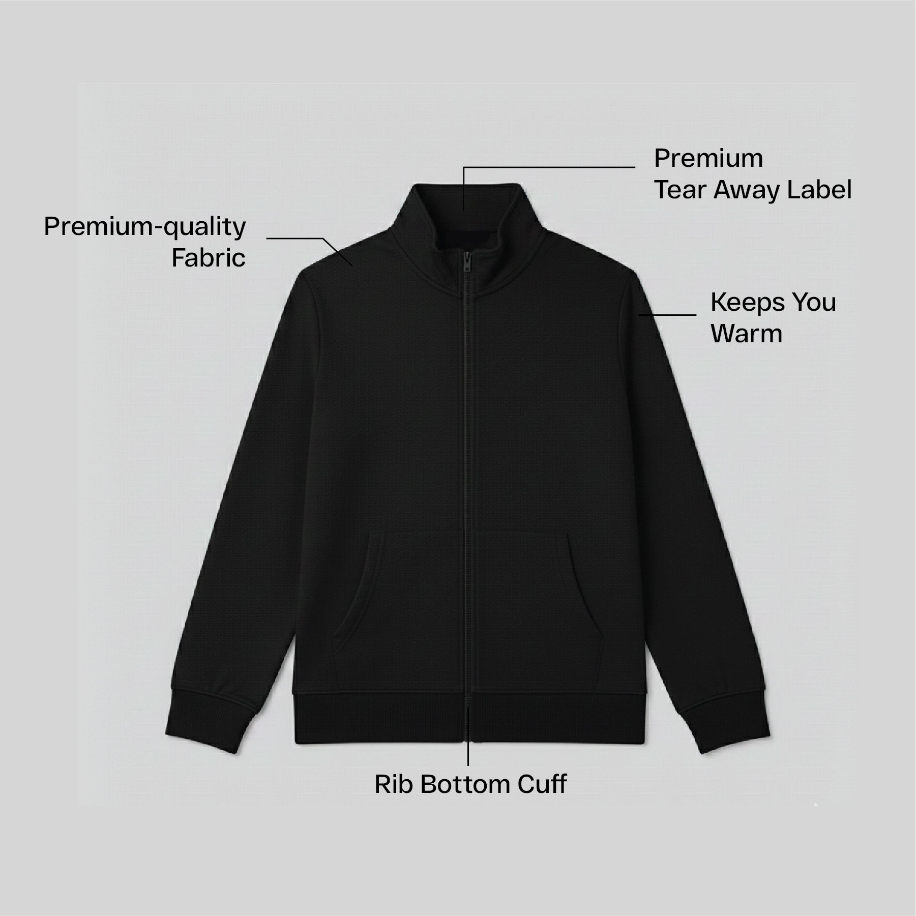 Unisex Full zip Jacket