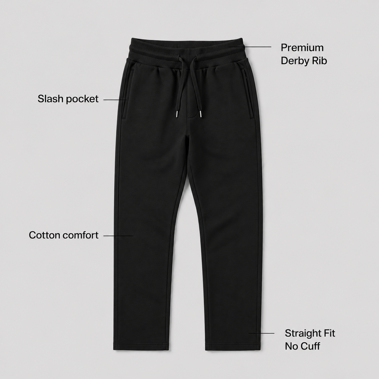 Cotton Straight Fit Sweatpant