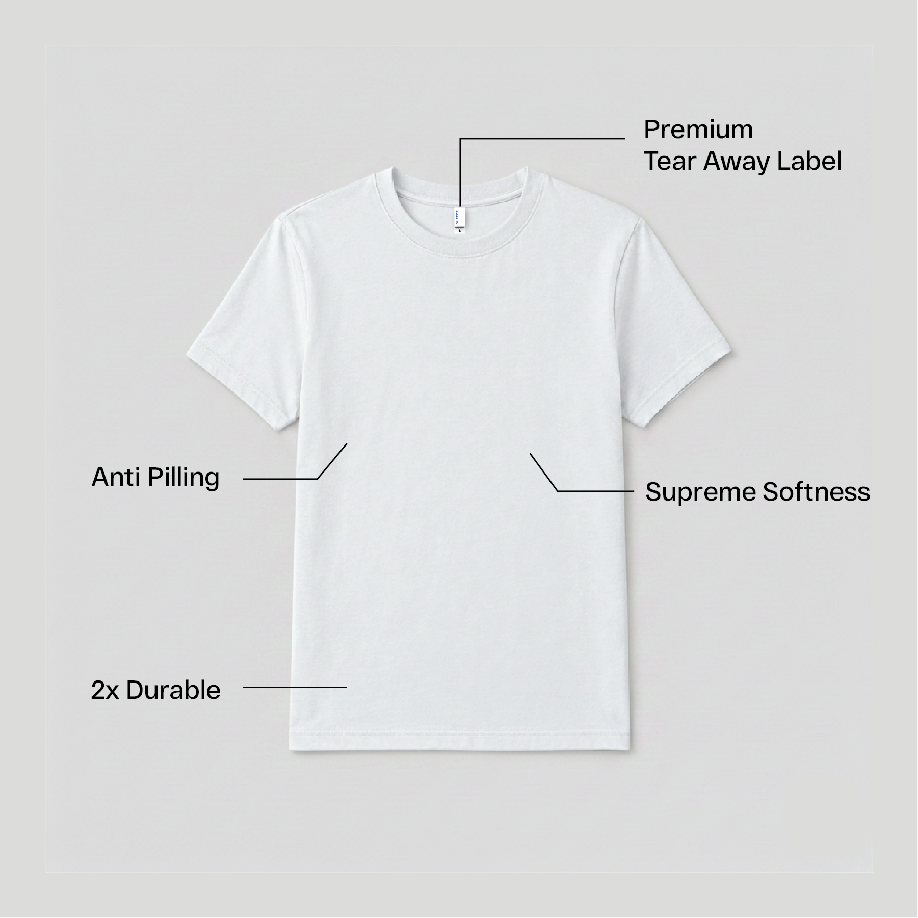 Unisex Supima Cotton Round Neck Tee –  Premium Quality