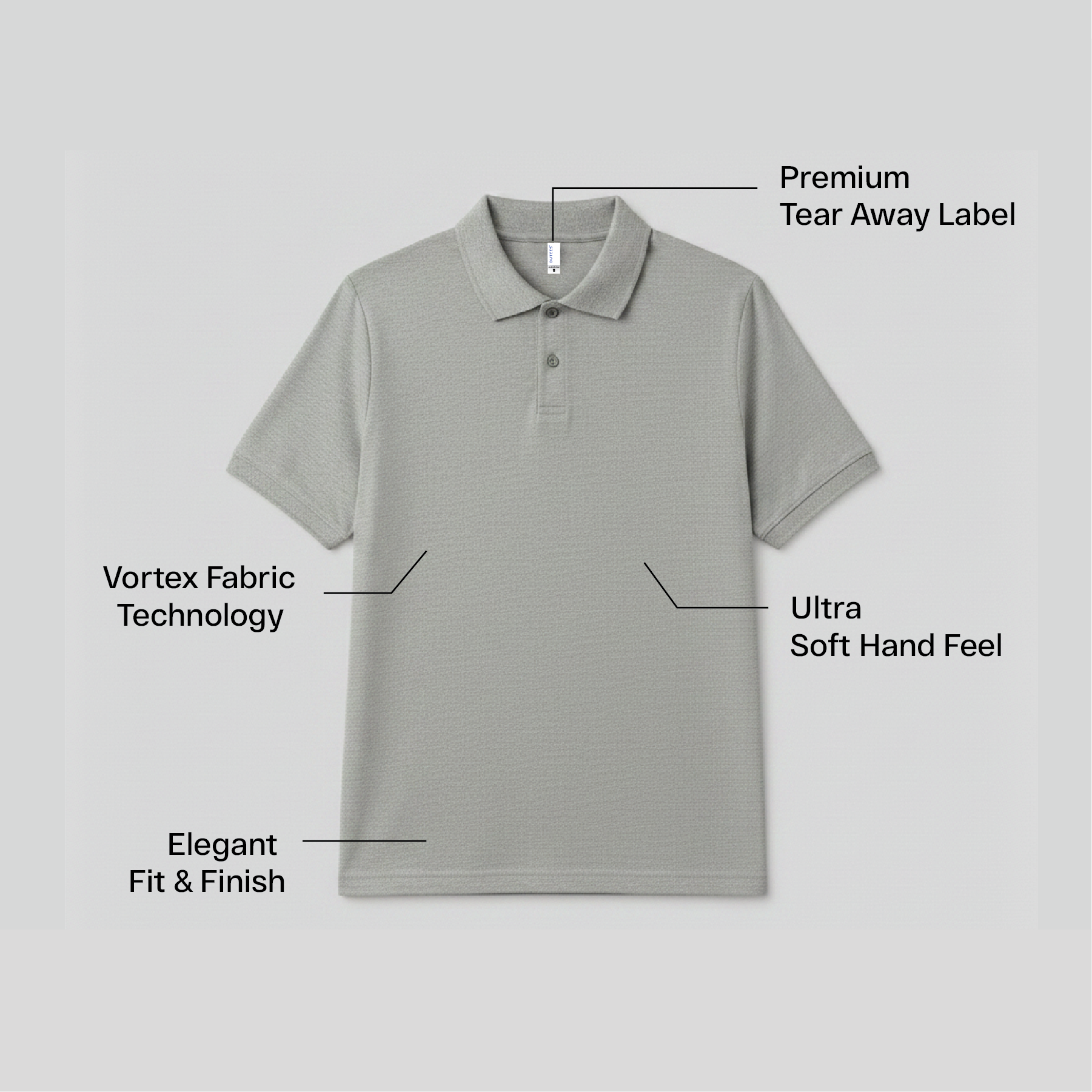 Unisex CVC Polo Short sleeve Tee