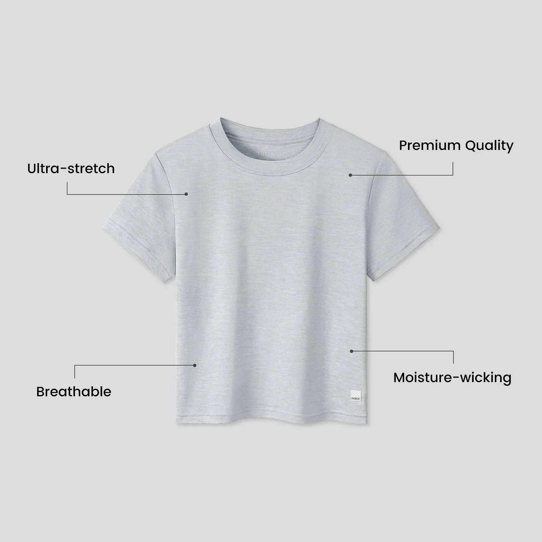 Breezo Polyester Unisex Round Neck Short Sleeve Tee Breezo Polyester Unisex Round Neck Short Sleeve Tee